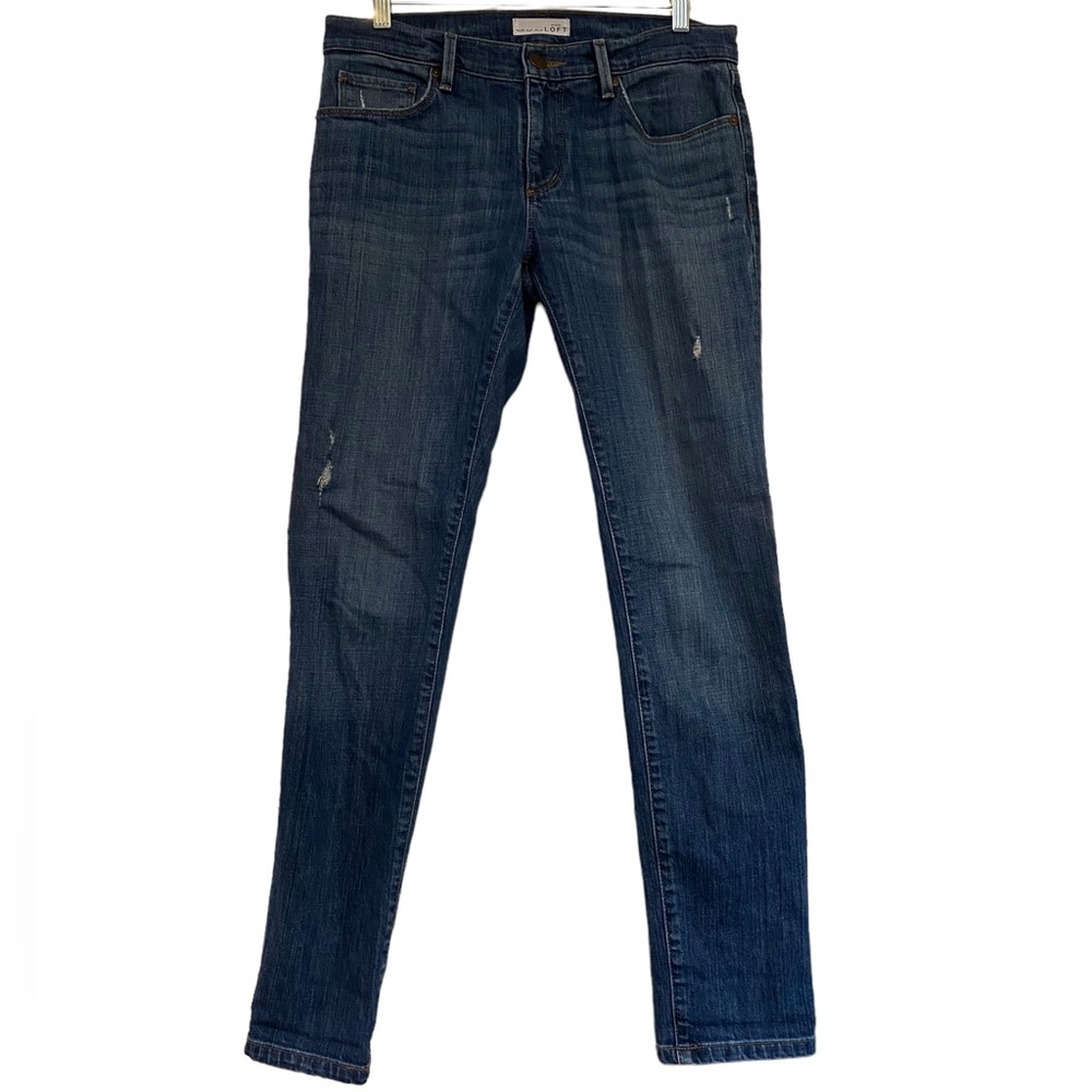 Ann Taylor relaxed skinny with distress